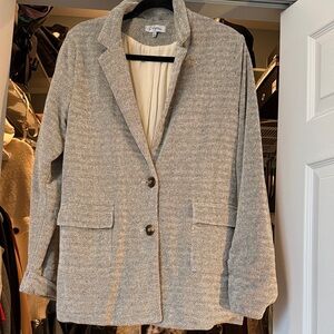 Polygram Beige Herringbone Blazer
